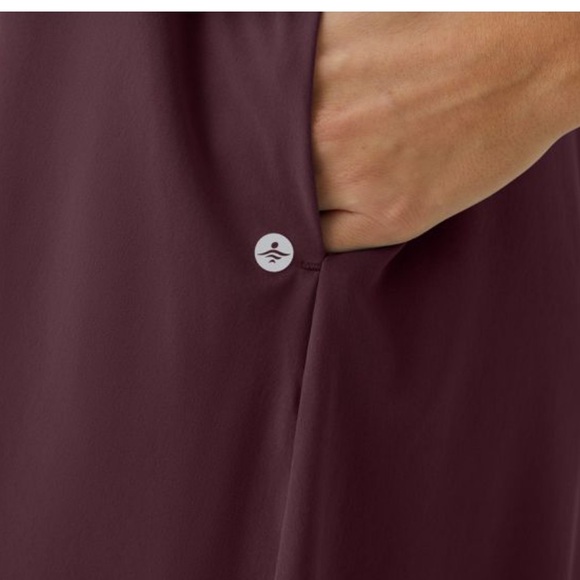 Breezeful™ Racerback Side Pocket High Low Flowy Midi Quick Dry Halara Dress - Picture 4 of 11